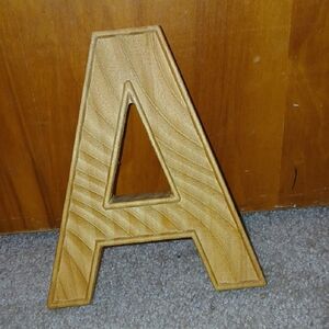 Wooden Letter A Home Decor
